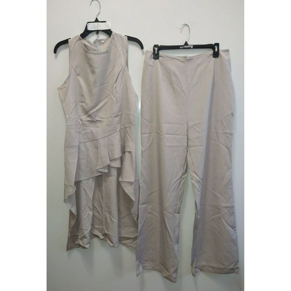 2pc wedding guest set dress pants and top size Large (top for B or C cup). - Picture 9 of 10